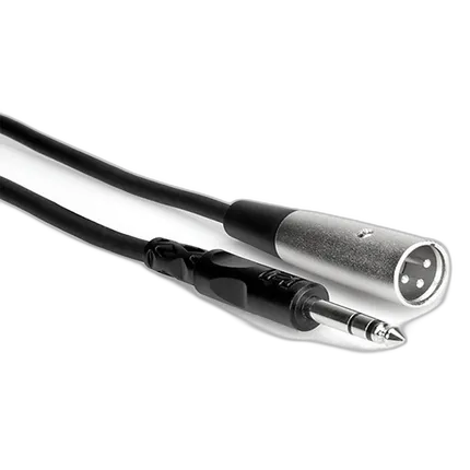 Hosa Technology Stereo 1/4in Male to 3-Pin XLR Male Interconnect Cable 10FT