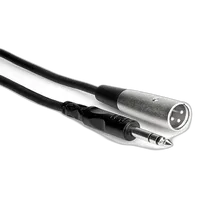 Hosa Technology Stereo 1/4in Male to 3-Pin XLR Male Interconnect Cable 10FT 0