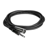 Hosa Technology Stereo 1/4in Male to 3-Pin XLR Male Interconnect Cable 10FT 1