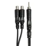 Hosa Technology RCA Male to 2 RCA Female Y-Cable - 6in 2