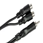 Hosa Technology RCA Male to 2 RCA Female Y-Cable - 6in 3