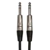 Hosa Technology Balanced 1/4in TRS Male to 1/4in TRS Male Audio Cable (5FT) 0