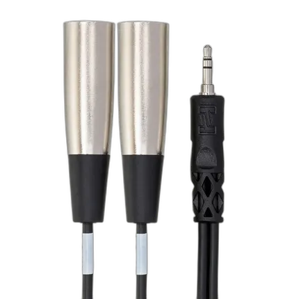 Hosa Technology Stereo Mini-Phone (3.5mm) Male to 2 XLR Male Y-Cable - 9.9FT