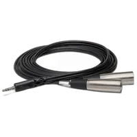 Hosa Technology Stereo Mini-Phone (3.5mm) Male to 2 XLR Male Y-Cable - 9.9FT 1