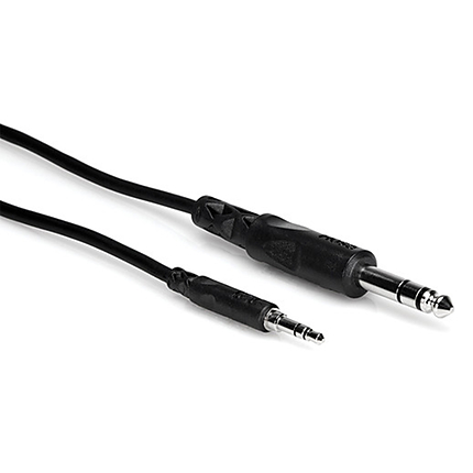 Hosa Technology Stereo Mini Male to Stereo 1/4in Male Cable - 5FT