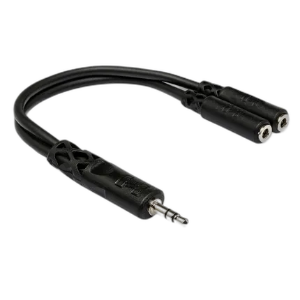 Hosa Technology Stereo Mini (3.5mm) Male to 2 Stereo Mini (3.5mm) Female Y