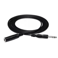 Hosa Technology Stereo 1/4in Female Phone to 1/4in Male Phone TRS Headphone 0