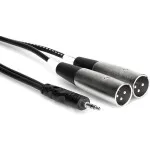 Hosa Technology Stereo Mini-Phone (3.5mm) Male to 2 XLR Male Y-Cable - 6.6FT 1