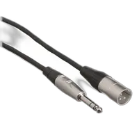 Hosa Technology Balanced 1/4in TRS Male to 3-Pin XLR Male Audio Cable (10FT) 0