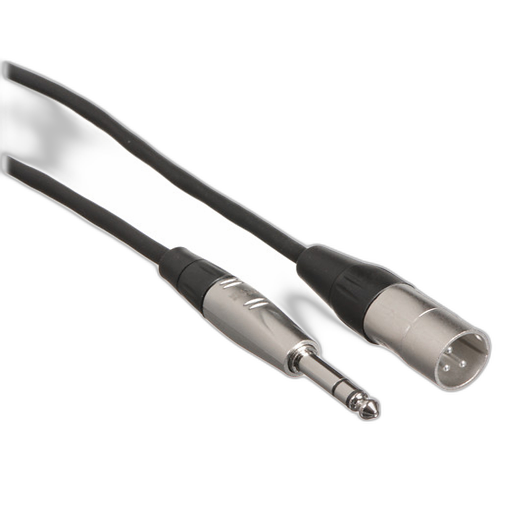 Hosa Technology Balanced 1/4in TRS Male to 3-Pin XLR Male Audio Cable