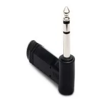 Hosa Technology GPP273 Stereo Male 1/4in Phone to Angled Stereo Female 1/4in 1