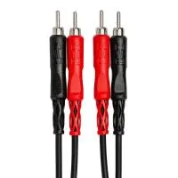 Hosa Technology 2 RCA Male to 2 RCA Male Dual Cable (Nickel Contacts) - 10FT 1