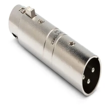 Hosa Technology Audio Cable XLR Male to XLR Female (Hum Stopper) Adapter