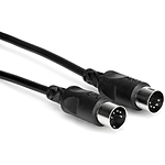 Hosa Technology MIDI to MIDI (STD) Cable (1FT, Black)