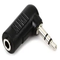 Hosa Technology GMP272 Male Stereo Mini to Female Stereo Mini Angled Adapter 0