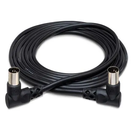 Hosa Technology MIDI Angled to MIDI Angled Cable (3FT)