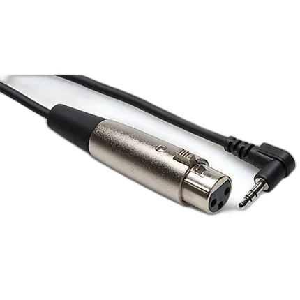 Hosa Technology Mini Stereo Male to 3-pin XLR Female Angled