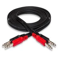 Hosa Technology Dual 1/4in TRS Male to Dual 1/4in TRS Male Stereo Audio 0