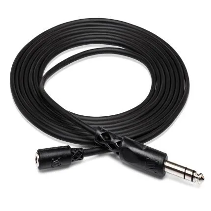 Hosa Technology Stereo Mini Female to Stereo 1/4 Male 10FT Extension