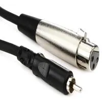 Hosa Technology XLR Female to RCA Male Audio Interconnect Cable - 10FT 0