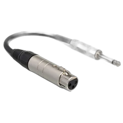 Hosa Technology Impedance Transformer 3-Pin XLR Female to 1/4in TS Male