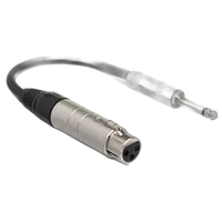Hosa Technology Impedance Transformer 3-Pin XLR Female to 1/4in TS Male 0