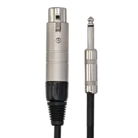 Hosa Technology Impedance Transformer 3-Pin XLR Female to 1/4in TS Male 2