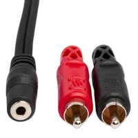 Hosa Technology Stereo Mini 3.5mm to 2 RCA Male Y-Cable 1