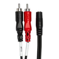 Hosa Technology Stereo Mini 3.5mm to 2 RCA Male Y-Cable 3