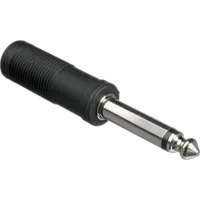 Hosa Technology Monaural 1/4in Male Phone to 1/4in Stereo Female Adapter 2