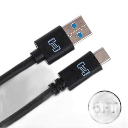 Hosa Technology Type-A to Type-C Male USB Cable (6ft)
