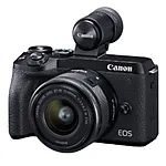 Canon EOS M6 Mark II Mirrorless Camera with 15-45mm Lens  and  Viewfinder Kit (B 0