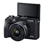 Canon EOS M6 Mark II Mirrorless Camera with 15-45mm Lens  and  Viewfinder Kit (B 5