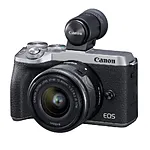 Canon EOS M6 Mark II Mirrorless Camera with 15-45mm Lens  and  Viewfinder Kit (S 0
