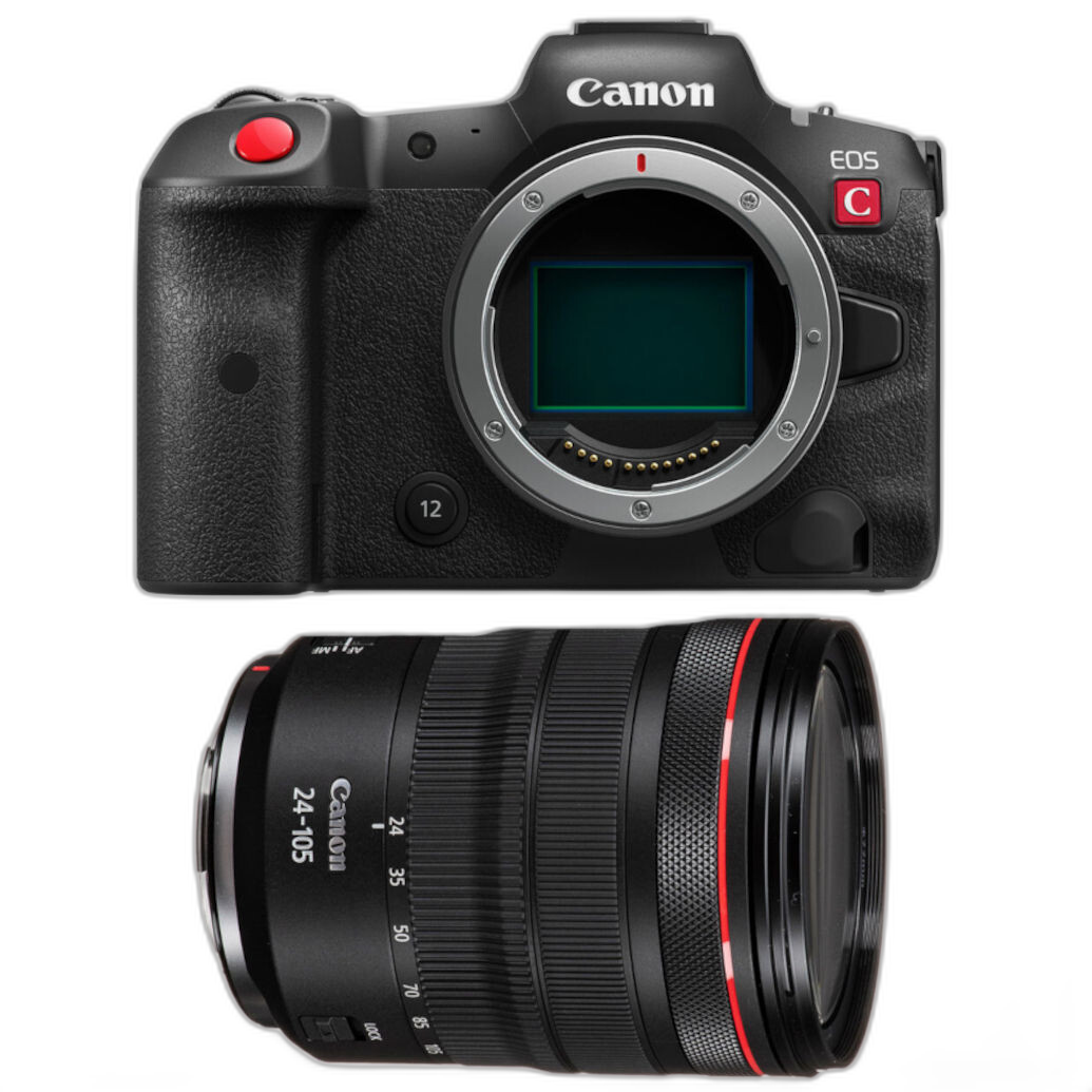Canon EOS R5 C Mirrorless Cinema Camera with 24-105mm f/4L lens