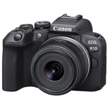 Canon EOS R10 Mirrorless Camera with 18-45mm Lens