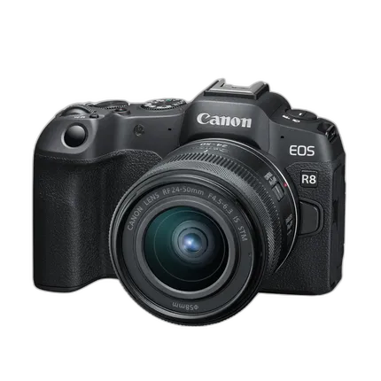 Canon EOS R8 Mirrorless Camera with RF24-50mm f/4.5-6.3 IS STM Kit