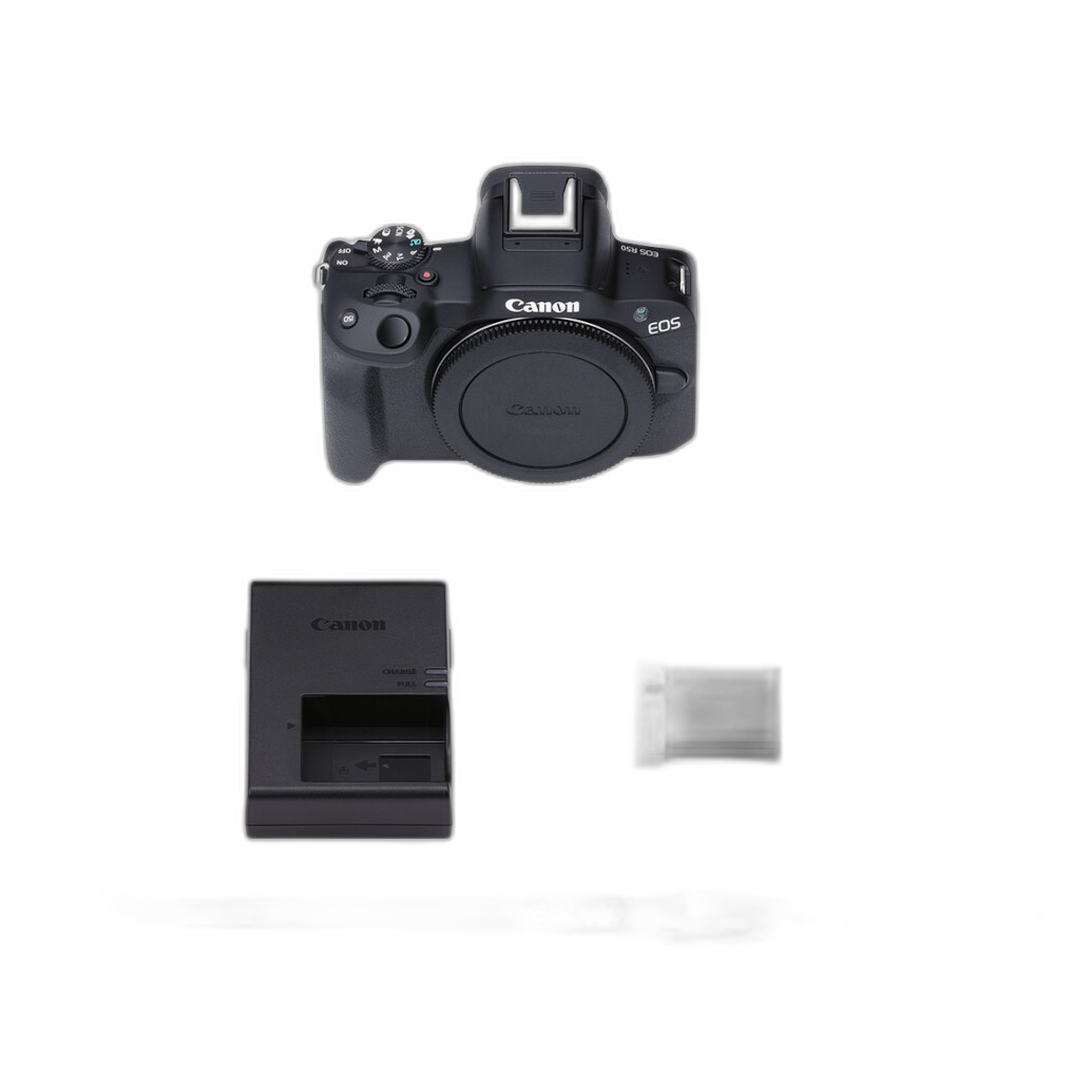 Canon EOS R50 Mirrorless Camera (Black, Body Only)