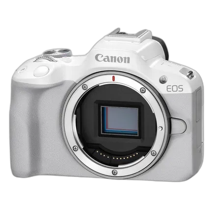 Canon EOS R50 Mirrorless Camera (White, Body Only)