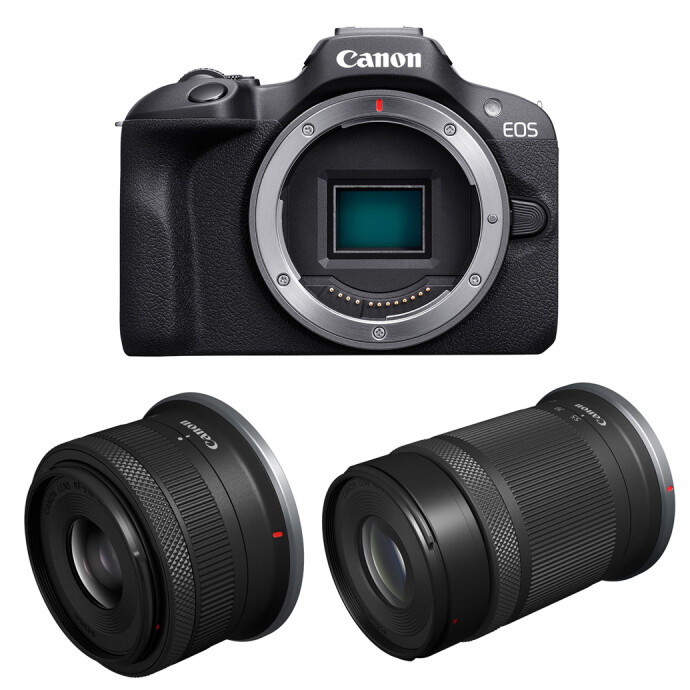 Canon EOS R100 Mirrorless Cámara Con Lente 18-45mm