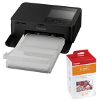 Canon SELPHY CP1500 Compact Photo Printer (Black) with RP-108 Ink/Paper Set