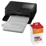 Canon SELPHY CP1500 Compact Photo Printer (Black) with RP-108 Ink/Paper Set 0