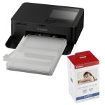 Canon SELPHY CP1500 Compact Photo Printer (Black) with KP-108 Ink/Paper Set