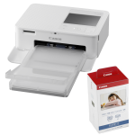 Canon SELPHY CP1500 Compact Photo Printer (White) with KP-108 Ink/Paper Set