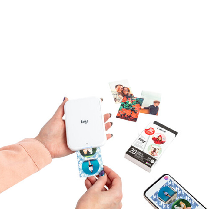 Canon IVY 2 Mini Photo Printer (Pure White) Printers Canon at