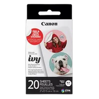 Canon ZINK Pre-Cut Circle Sticker Paper Pack (20 Sheets) 0