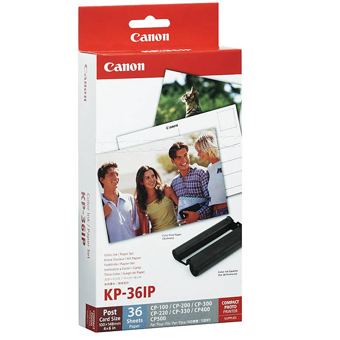 Canon 7737A001 Tri-Color Inkjet Printer Ink Cartridge and Paper Combo Pack