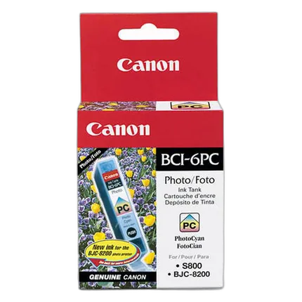 Canon BCI-6PC Photo Cyan Ink Cartridge for select ink jet printers