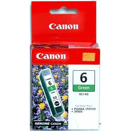Canon BCI-6G Green Ink Cartridge for select ink jet printers