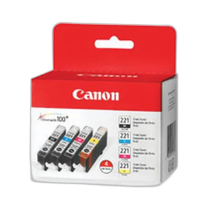 Canon CLI-221 Ink Tanks (4 Pack)